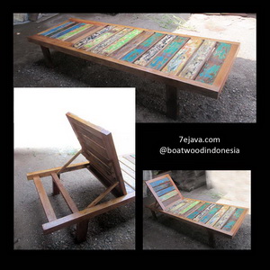 Recycled Boatwood Lounger